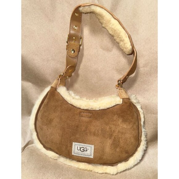 UGG Handbags - UGG Small Handbag, Sheepskin Lined, Leather Strap